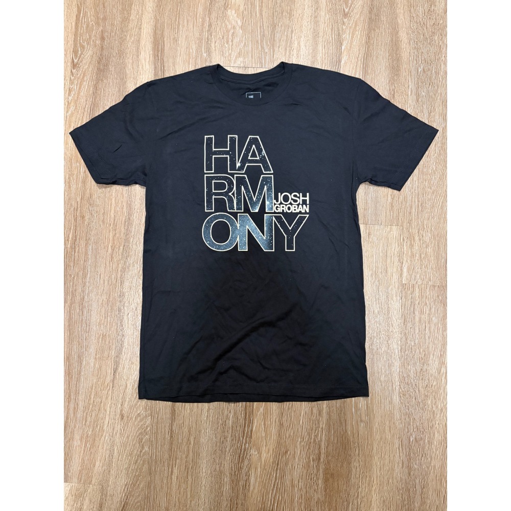 Josh Groban Harmony Tour T-Shirt Mens Medium Black Graphic Tee The Thread Shop‎